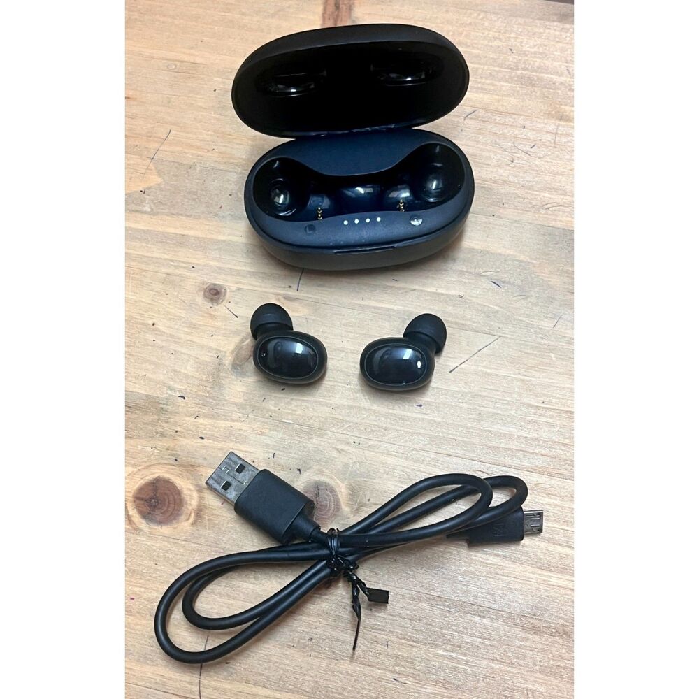 Lasuney T21 Wireless Bluetooth Earbuds iPhone Android Waterproof In-ear Charger